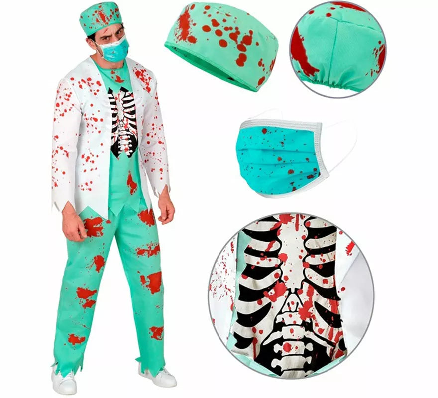 Translation missing: de.Disfraz de Doctor Zombie para hombre