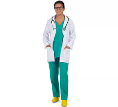 Arzt in grüner Uniform Kostüm für Damen