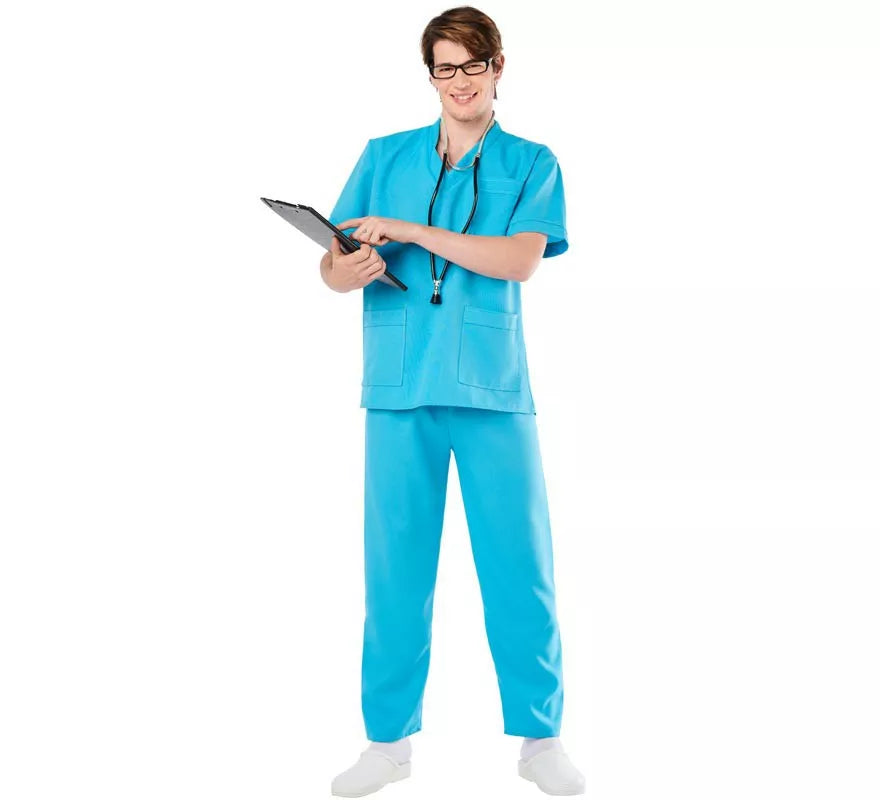 Translation missing: de.Disfraz de Doctora o Doctor Azul para Adultos