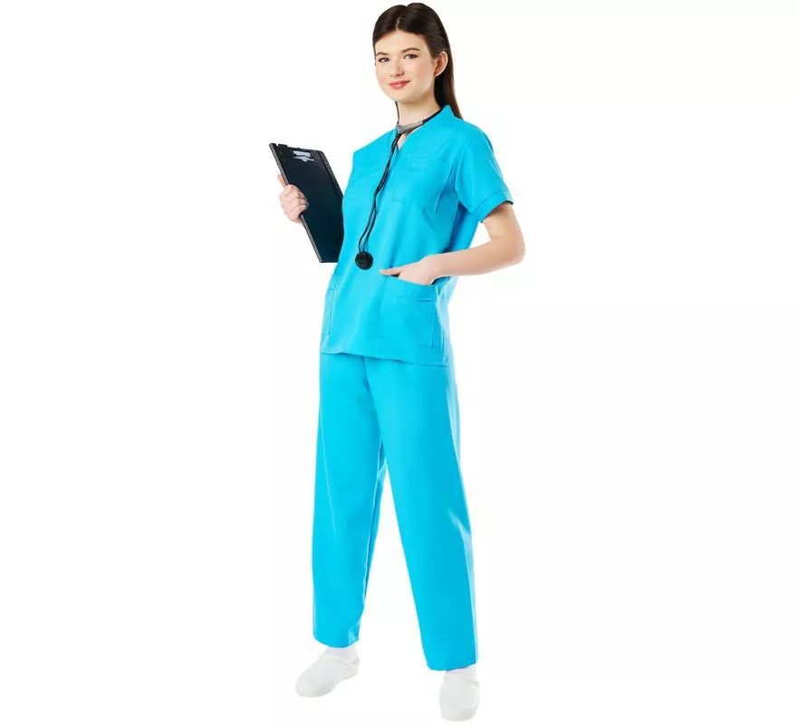 Translation missing: de.Disfraz de Doctora o Doctor Azul para Adultos