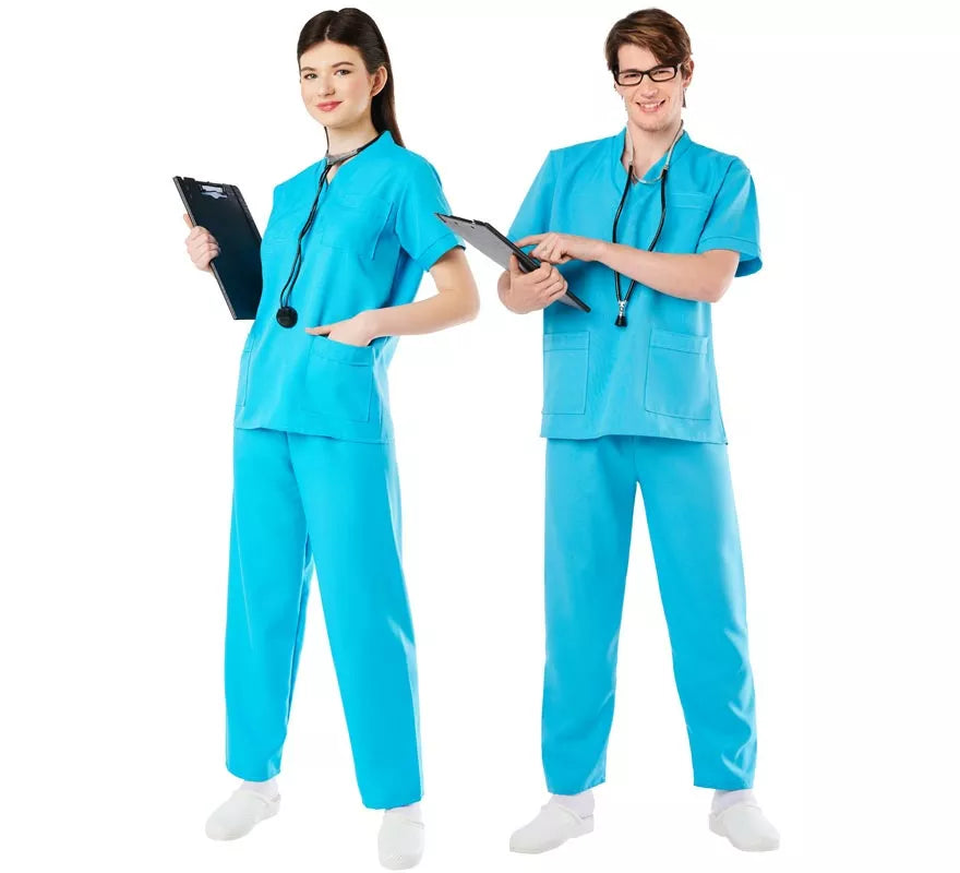 Translation missing: de.Disfraz de Doctora o Doctor Azul para Adultos