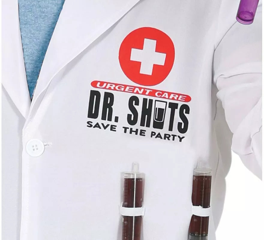 Disfraz de Dr. Disparos Jeringa para hombre