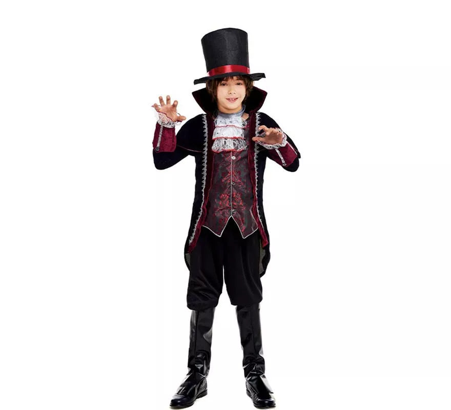 Translation missing: de.Disfraz de Drácula Victoriano para niño