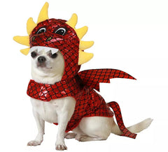 Rotes Drachen-Hundekostüm