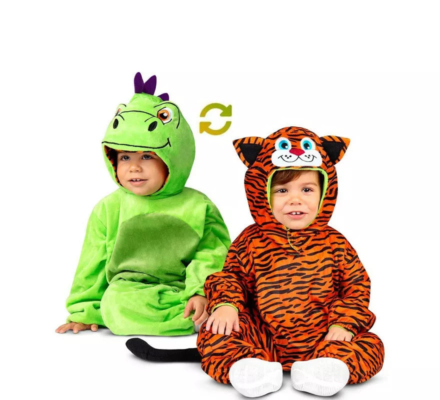 Translation missing: de.Disfraz de Dragón-Tigre Reversible para bebé y niños