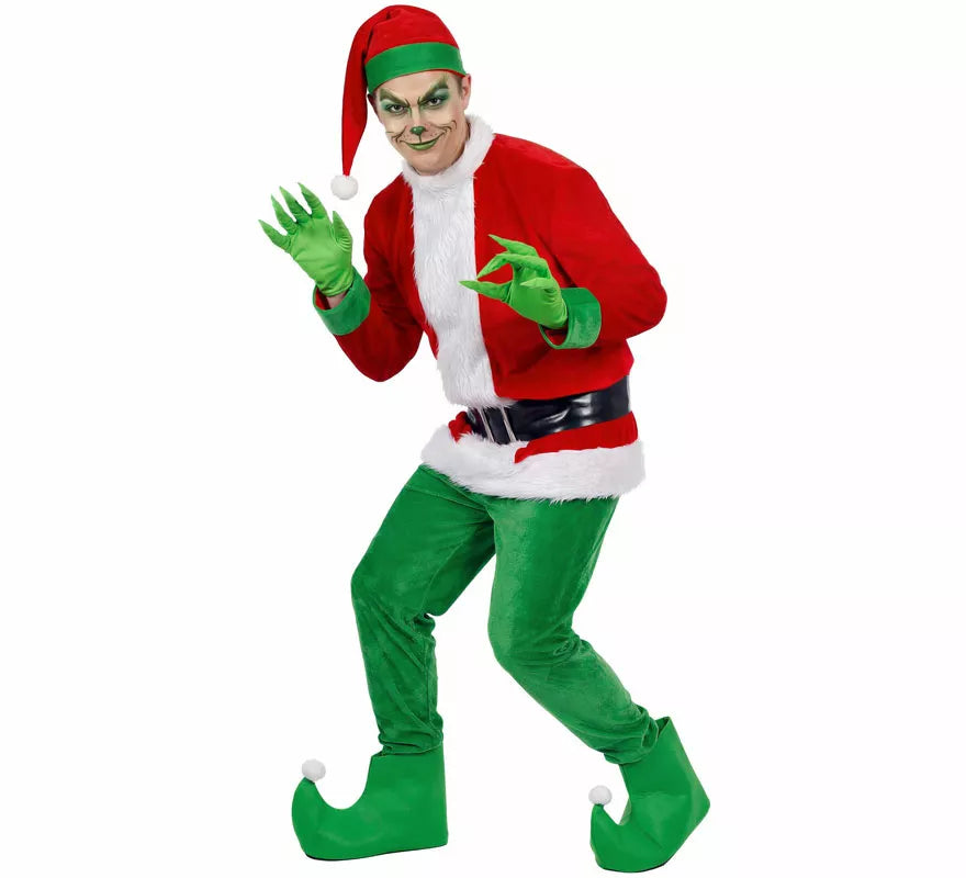 Translation missing: de.Disfraz de Duende Gruñón de la Navidad para hombre