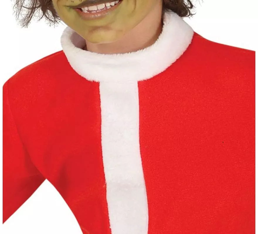 Translation missing: de.Disfraz de Duende Gruñón Navideño verde para niño