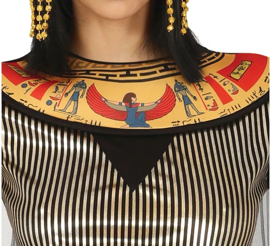Disfraz de Egipcia negra con cinturón para mujer