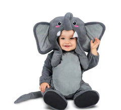 Elefantenkostüm mit beweglichen Ohren für Baby und Kinder