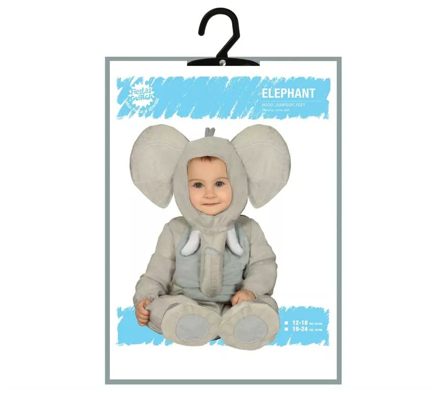 Translation missing: de.Disfraz de Elefante Gris para bebé