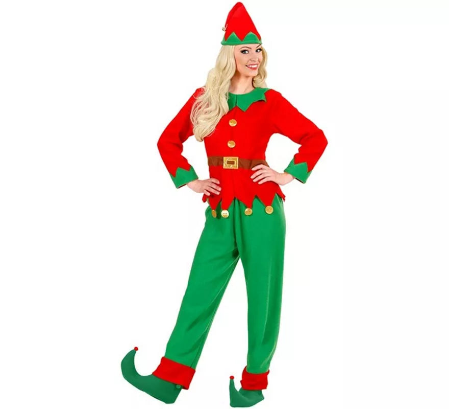 Translation missing: de.Disfraz de Elfa Ayudante de Santa Claus para mujer