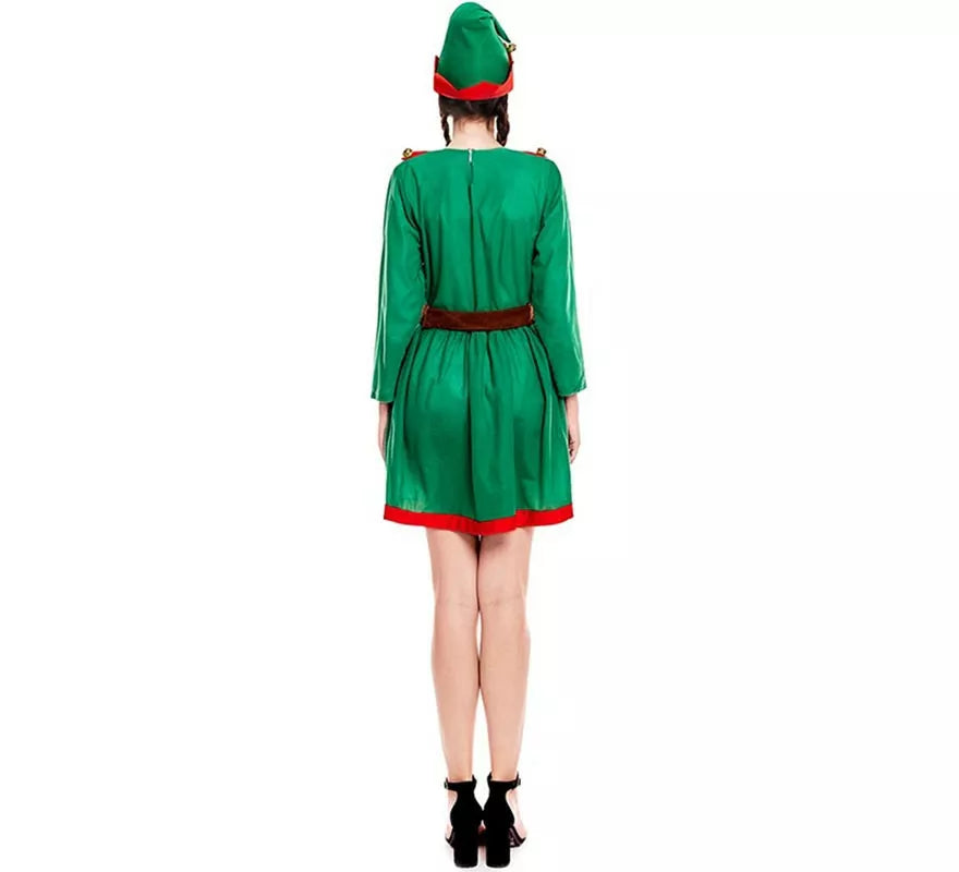 Translation missing: de.Disfraz de Elfa de Navidad Ayudante de Papá Noel para mujer