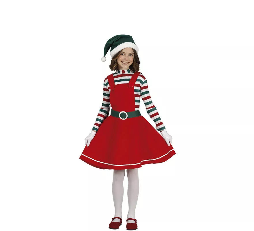 Translation missing: de.Disfraz de Elfa de Papá Noel para niña