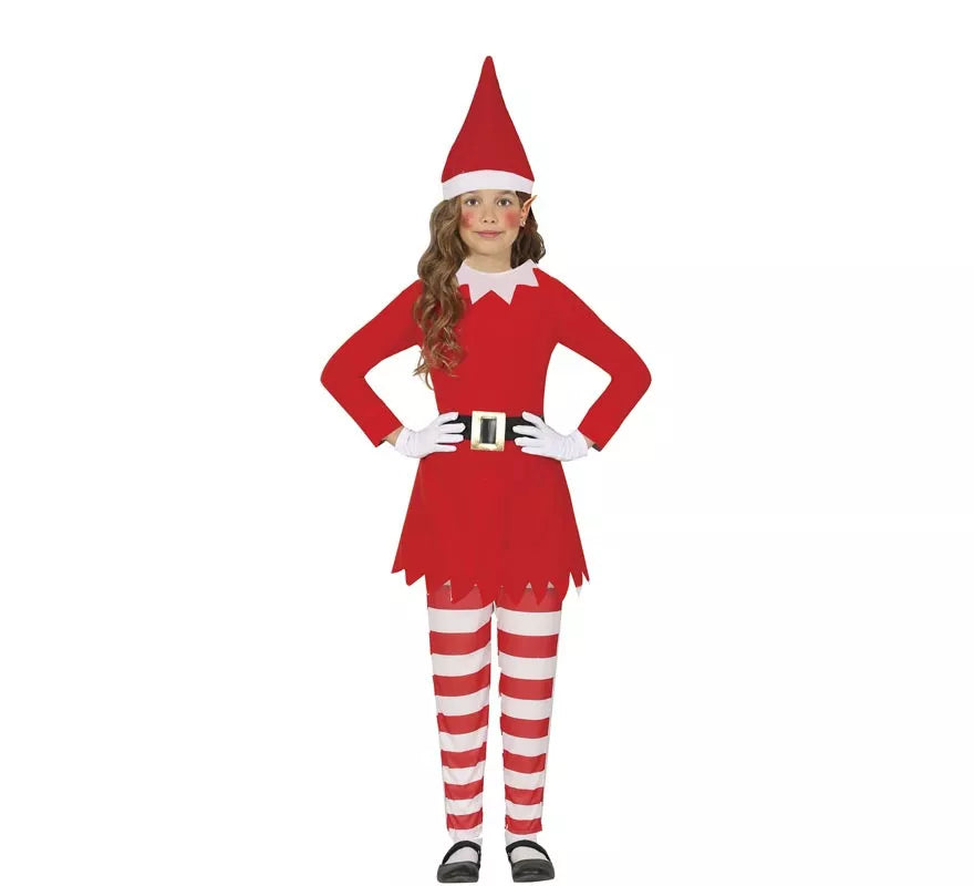 Translation missing: de.Disfraz de Elfa en el Estante de la Navidad para niña