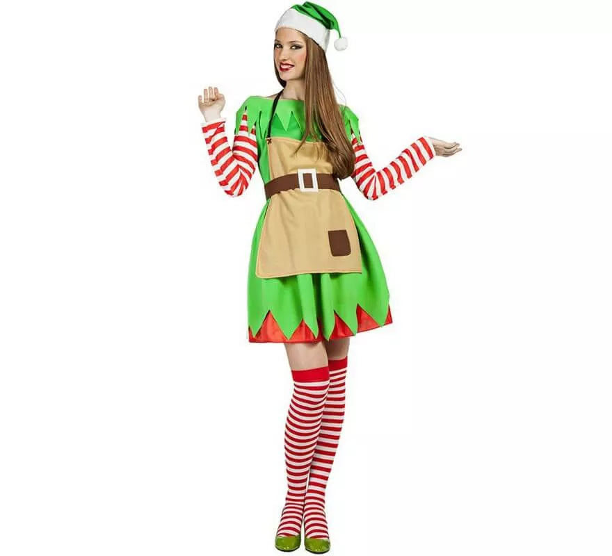 Translation missing: de.Disfraz de Elfa Navidad para mujer