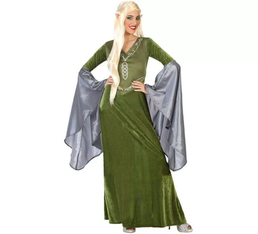 Translation missing: de.Disfraz de Elfa Verde para mujer