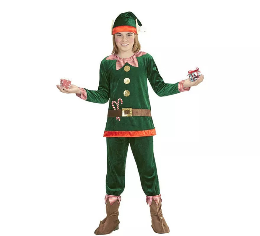 Translation missing: de.Disfraz de Elfo Ayudante de Papá Noel para niño