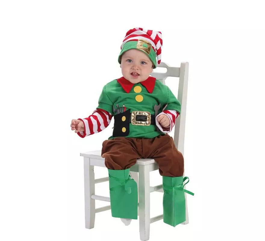 Translation missing: de.Disfraz de Elfo ayudante de Santa Claus para bebé