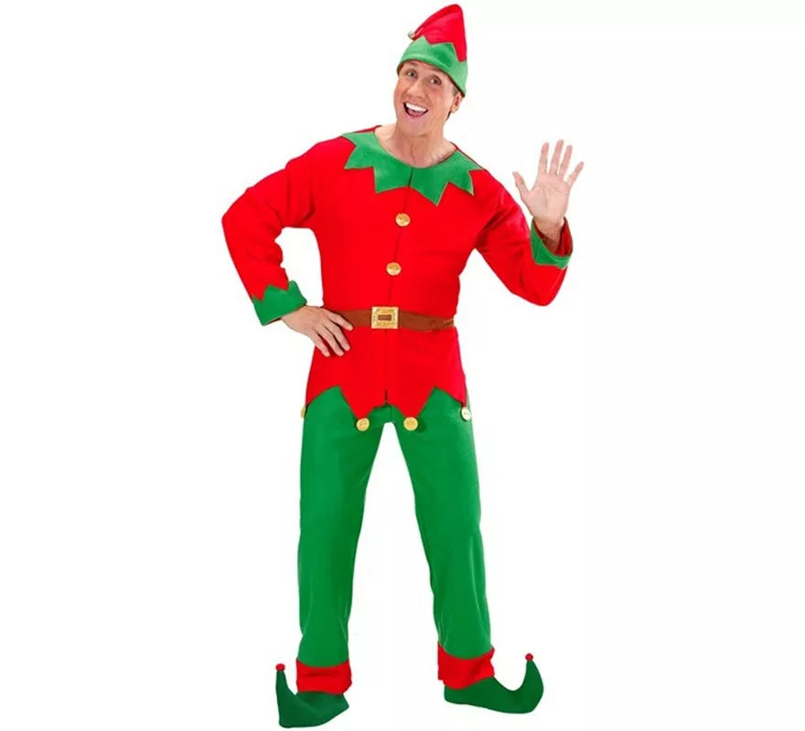 Translation missing: de.Disfraz de Elfo Ayudante de Santa Claus para hombre
