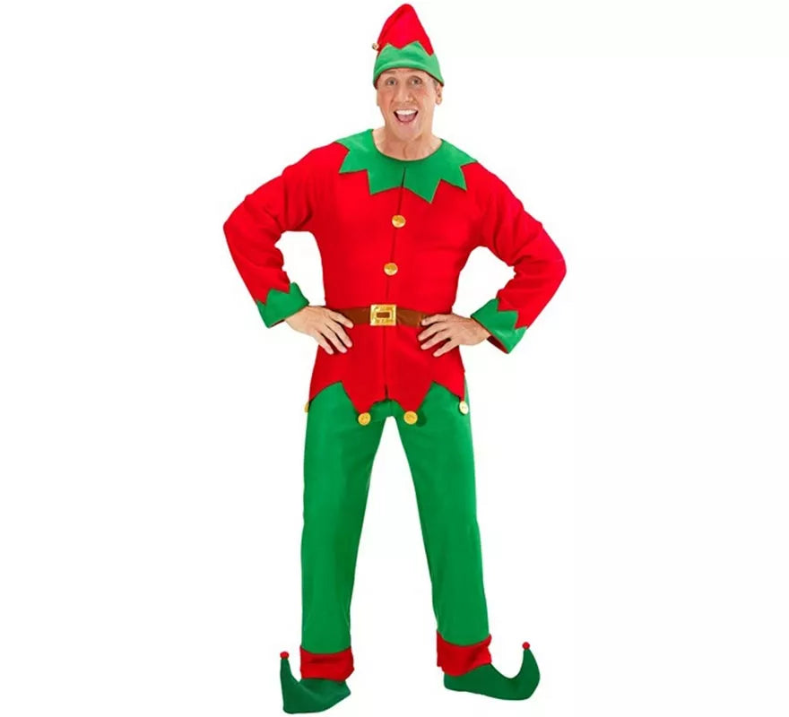 Translation missing: de.Disfraz de Elfo Ayudante de Santa Claus para hombre
