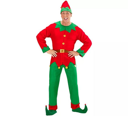 Disfraz de Elfo Ayudante de Santa Claus para hombre