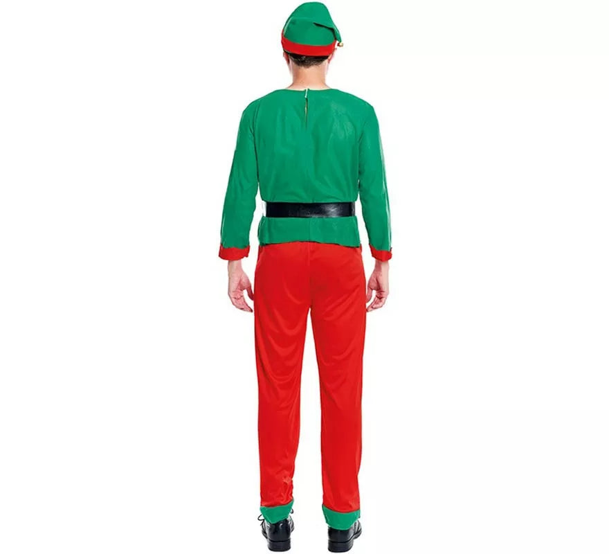 Translation missing: de.Disfraz de Elfo de Navidad Ayudante de Papá Noel para hombre