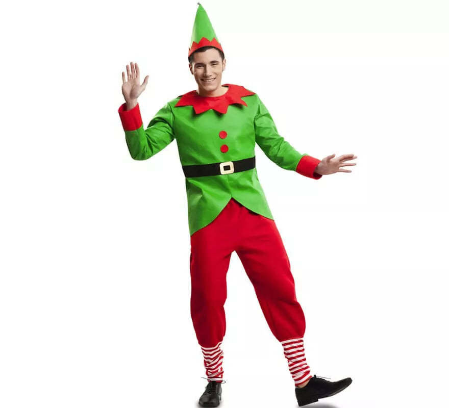Translation missing: de.Disfraz de Elfo Navidad para hombre