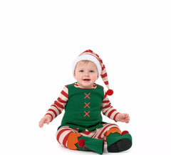 Weihnachtselfen-Kostüm für Babys