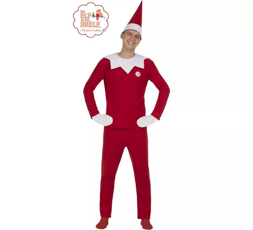 Translation missing: de.Disfraz de Elfo Travieso de Elf on the Shelf para hombre