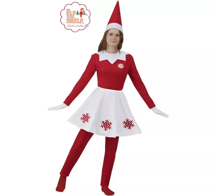 Translation missing: de.Disfraz de Elfo Travieso de Elf on the Shelf para mujer