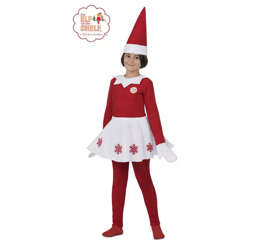 Translation missing: de.Disfraz de Elfo Travieso de Elf on the Shelf para niña