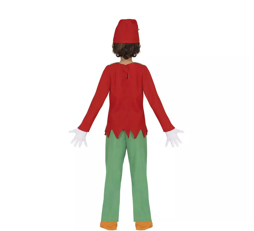 Translation missing: de.Disfraz de Elfo verde y rojo para niños