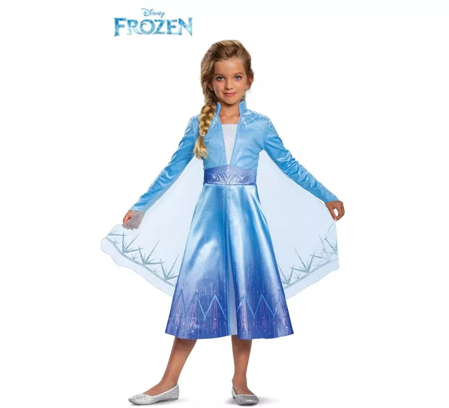 Translation missing: de.Disfraz de Elsa de Viaje Deluxe de Frozen 2 para niña