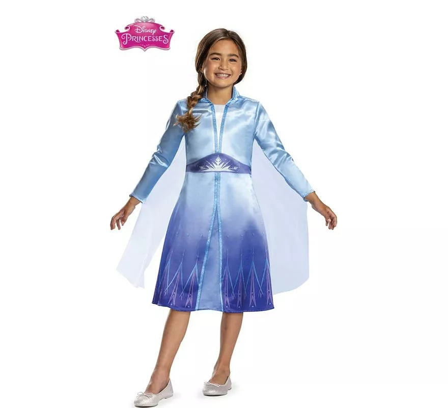 Translation missing: de.Disfraz de Elsa Frozen traje azul para niña