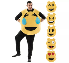 6 in 1 Emoticon Kostüm für Erwachsene
