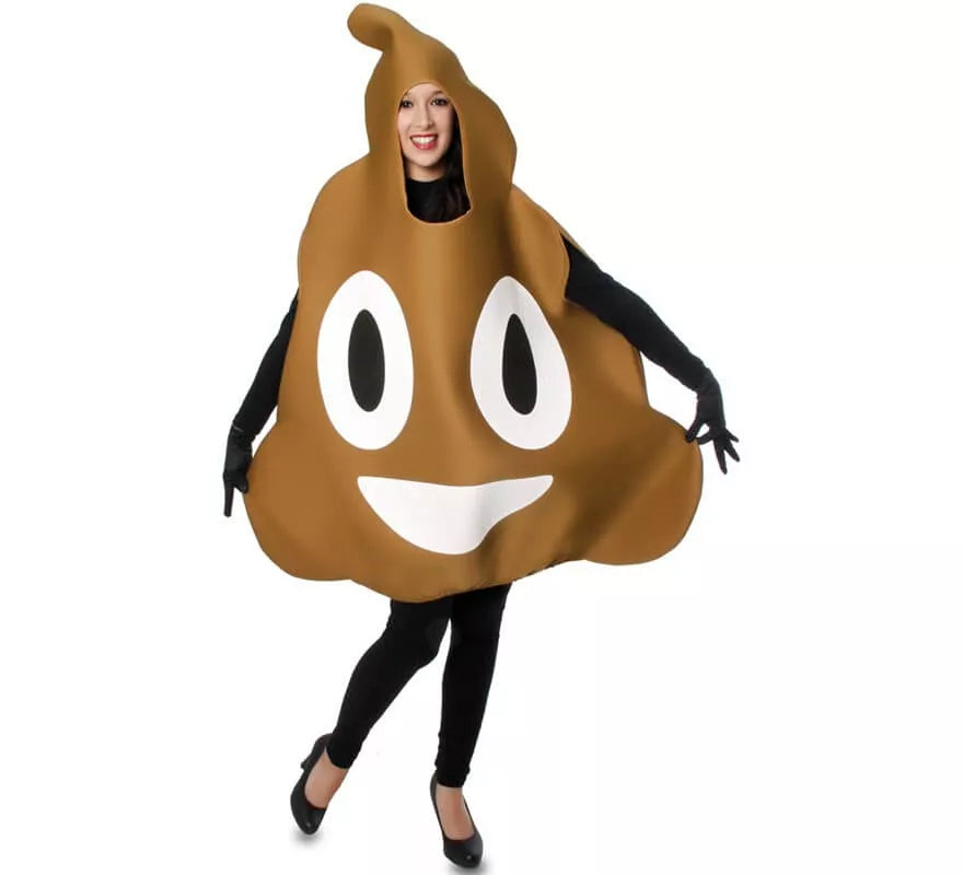 Translation missing: de.Disfraz de Emoticono Caca para adultos