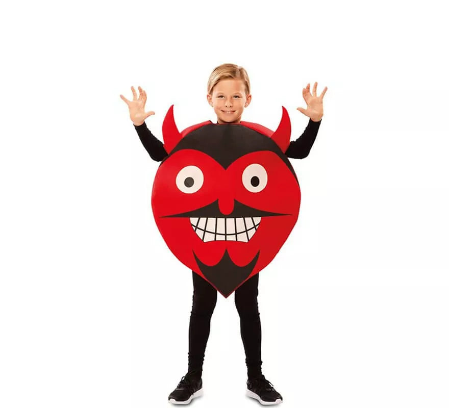 Translation missing: de.Disfraz de Emoticono Diablo para niños