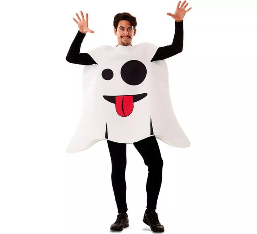 Translation missing: de.Disfraz de Emoticono Fantasma para adultos