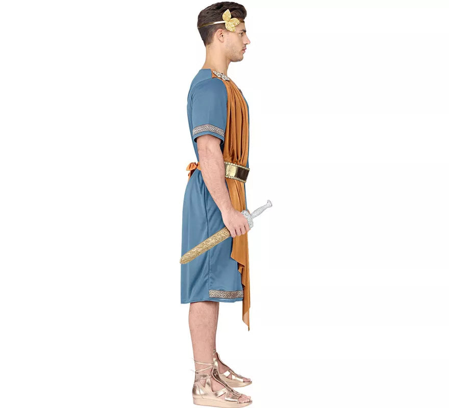 Translation missing: de.Disfraz de Emperador Romano Azul para hombre