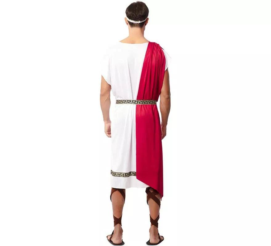 Translation missing: de.Disfraz de Emperador Romano con chal rojo para hombre