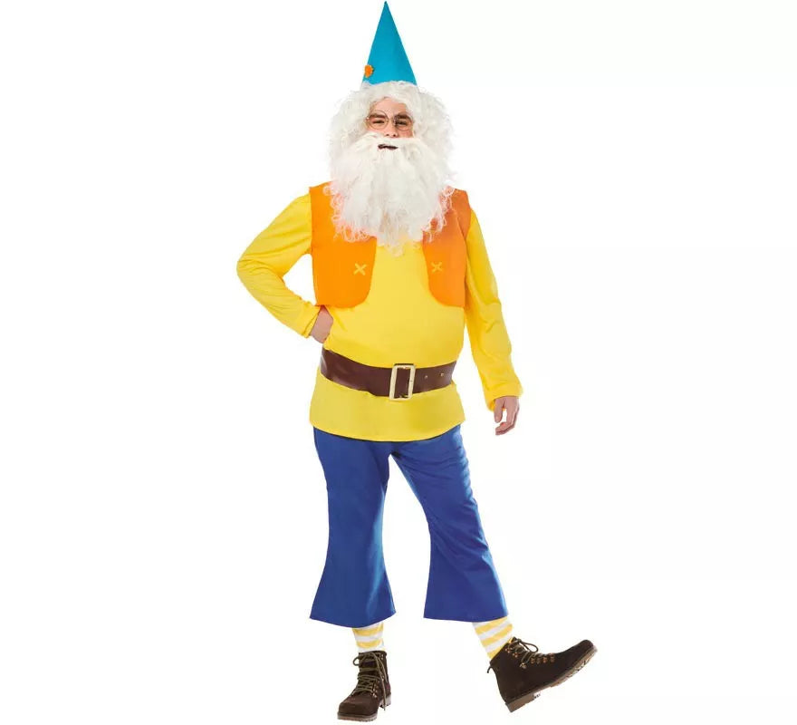 Translation missing: de.Disfraz de Enanito del Bosque Amarillo para Hombre