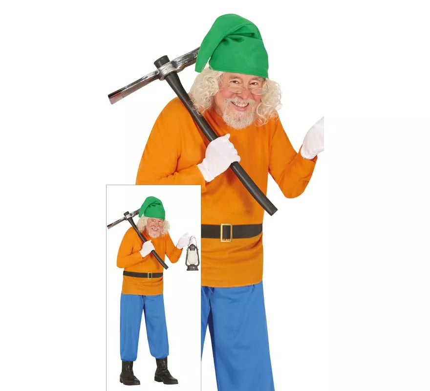 Translation missing: de.Disfraz de Enanito naranja para hombre