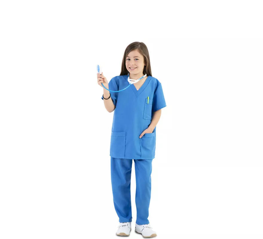 Translation missing: de.Disfraz de Enfermera Azul para niños