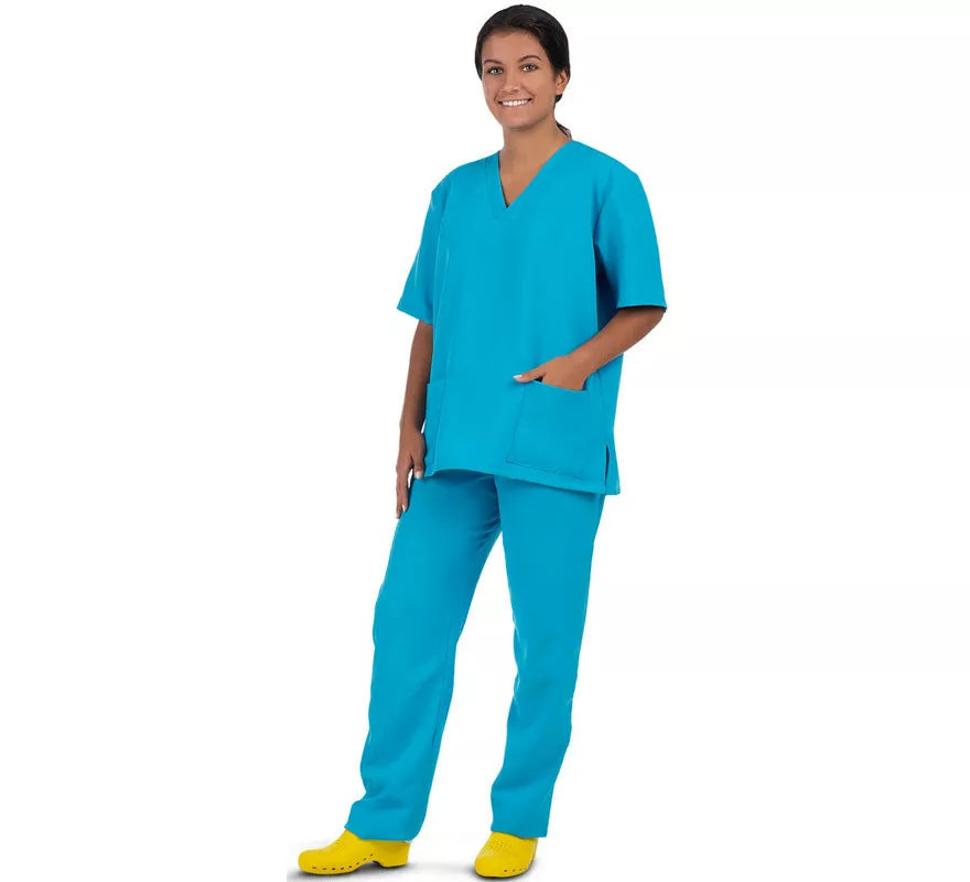 Translation missing: de.Disfraz de Enfermera con Uniforme Azul para mujer