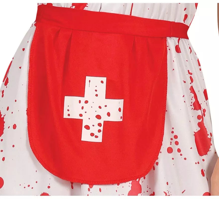 Translation missing: de.Disfraz de Enfermera Zombie blanco para mujer