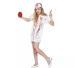 Zombie-Krankenschwester Kostüm für Mädchen