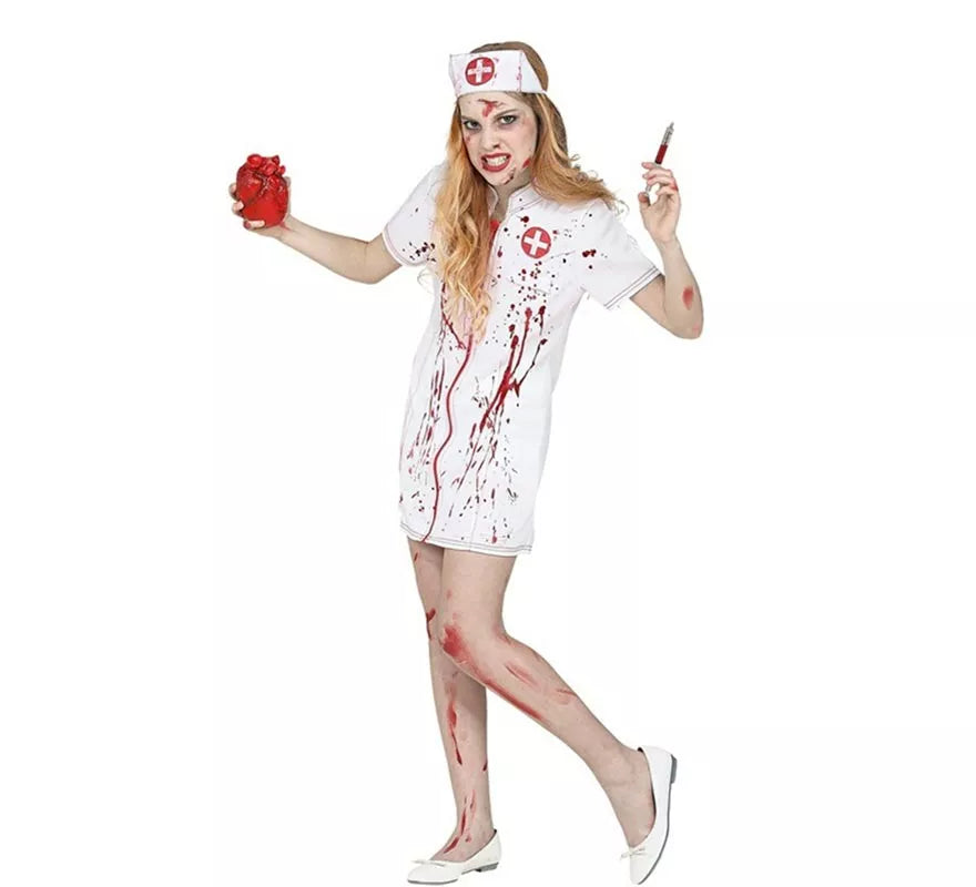 Translation missing: de.Disfraz de Enfermera Zombie para niña