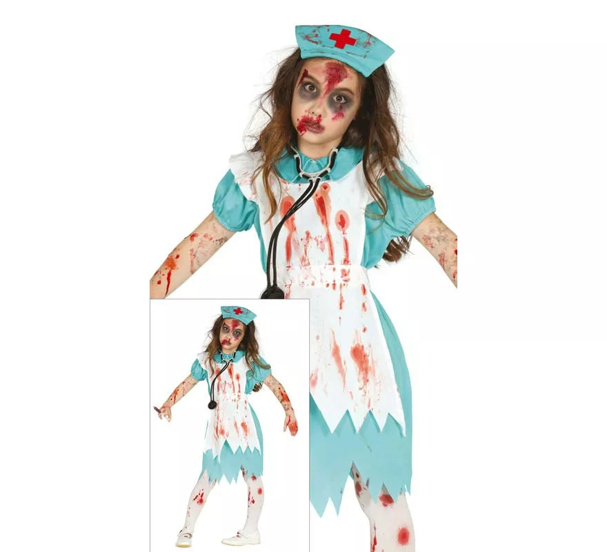 Translation missing: de.Disfraz de Enfermera Zombie para niña