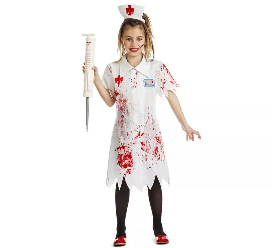 Translation missing: de.Disfraz de Enfermera Zombie para niña