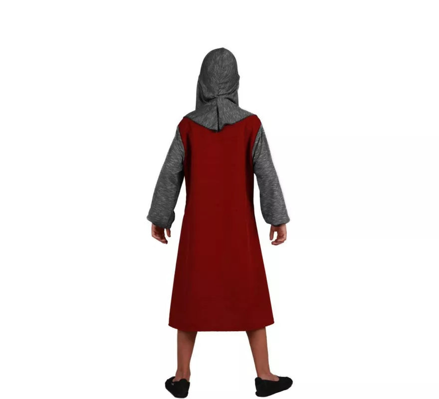 Translation missing: de.Disfraz de Escudero Medieval burdeos para niño